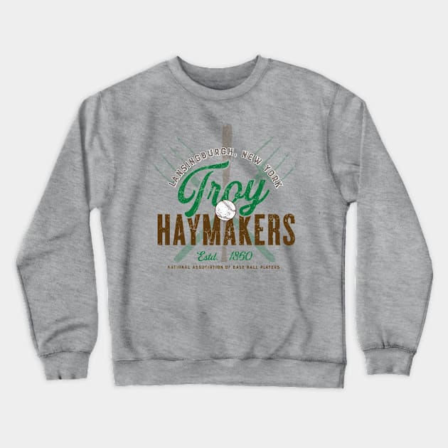 Lansingburgh Troy Haymakers Crewneck Sweatshirt by MindsparkCreative